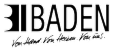 Logo reading 'BIBADEN' in bold decorative type with a cursive tagline underneath, as a brand wordmark.